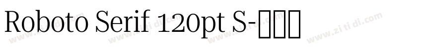 Roboto Serif 120pt S字体转换